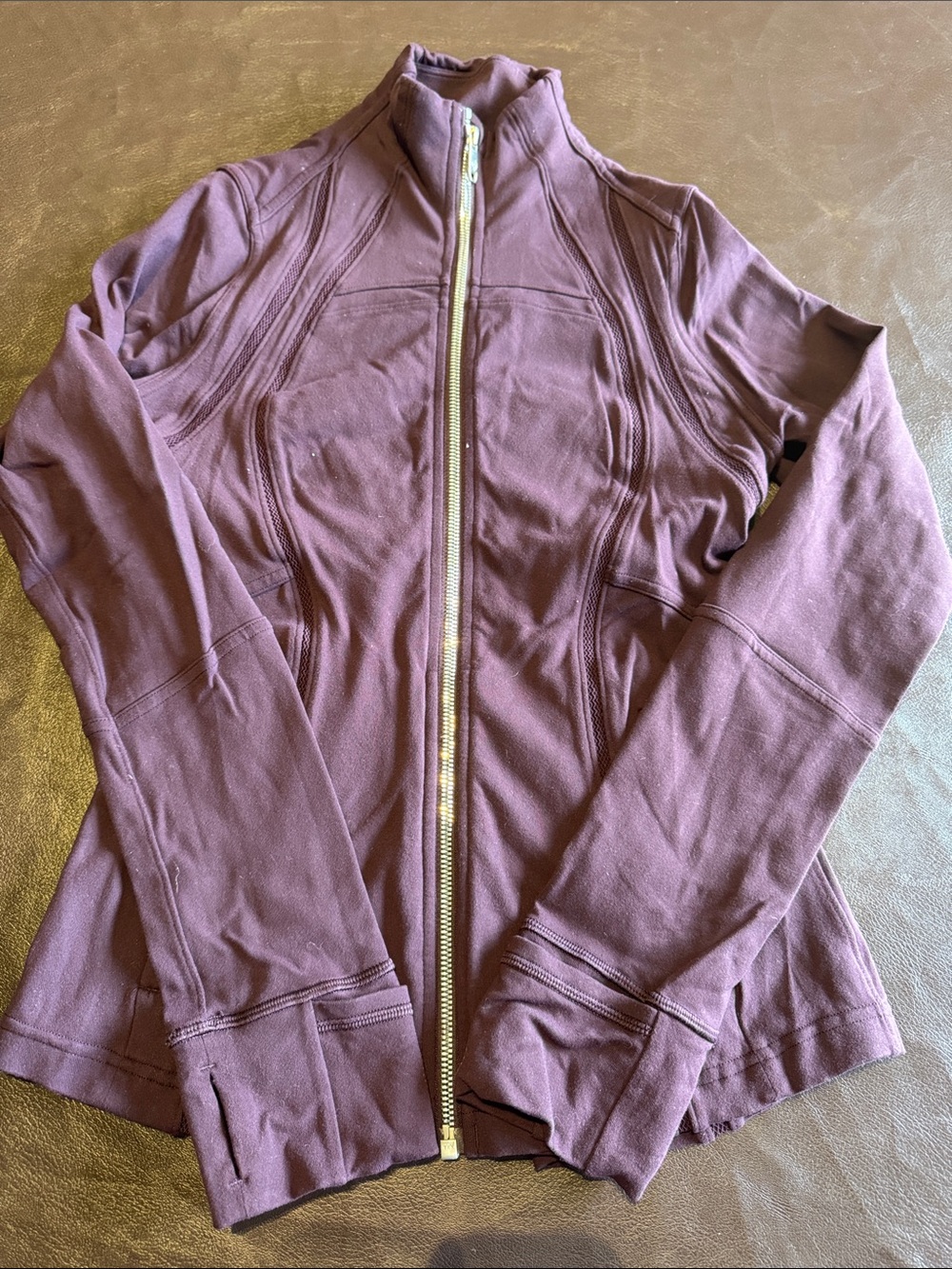 lululemon athletica Plum Full-Zip Athletic Jacket size 6